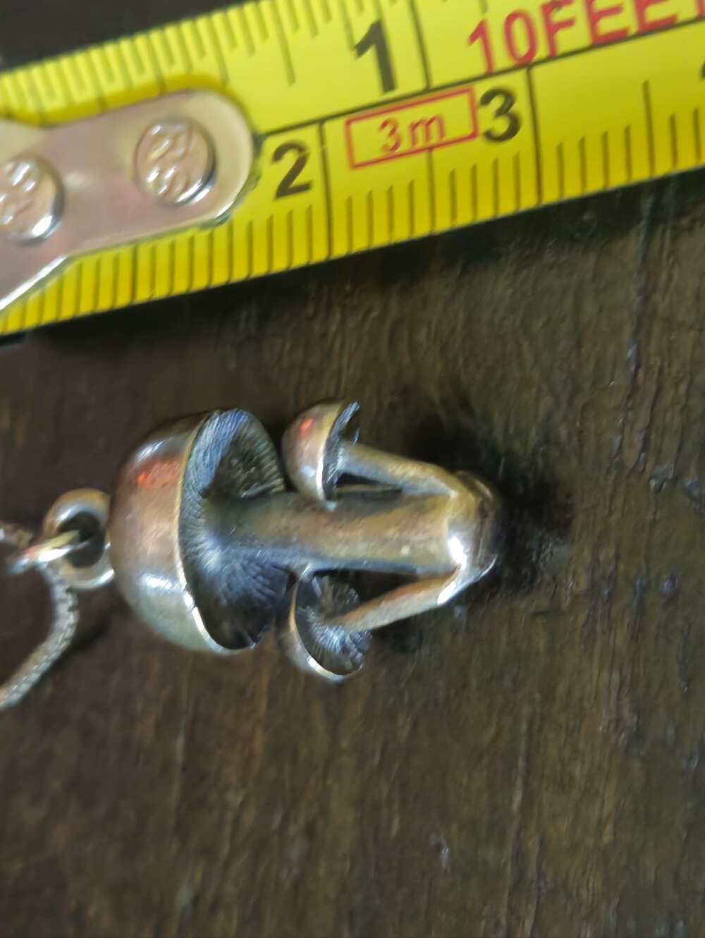 Rare Vintage 70's 4 Mushroom Sterling Silver Necklace - Picture 6 of 7
